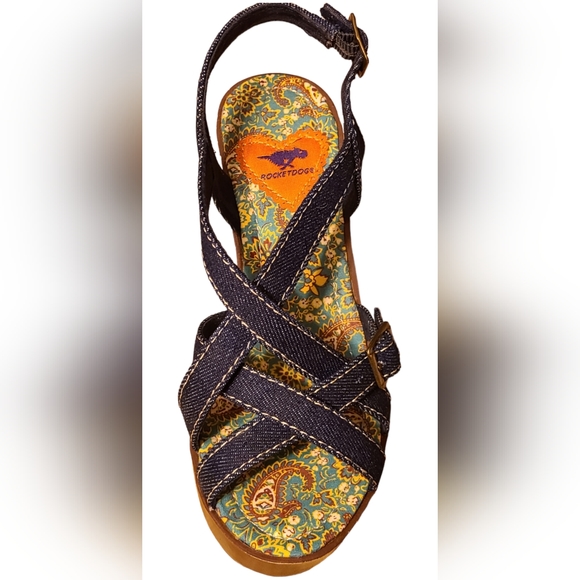 Rocket dog size 6M denim platform  heels - Picture 11 of 13